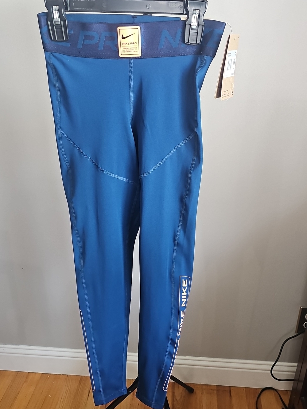 Nike Blue Performance Compression Leggings